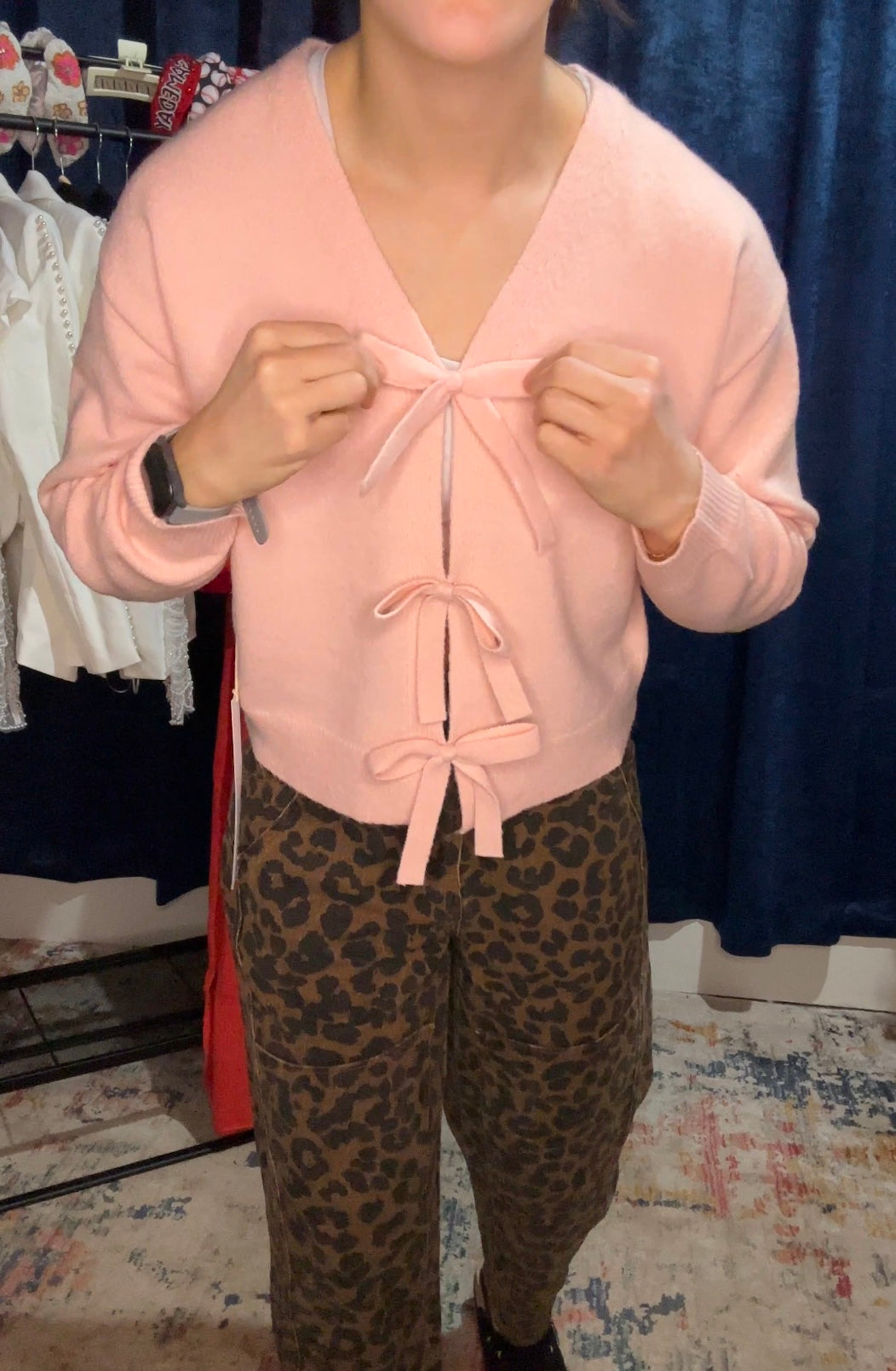 Blush Belle Bow Sweater