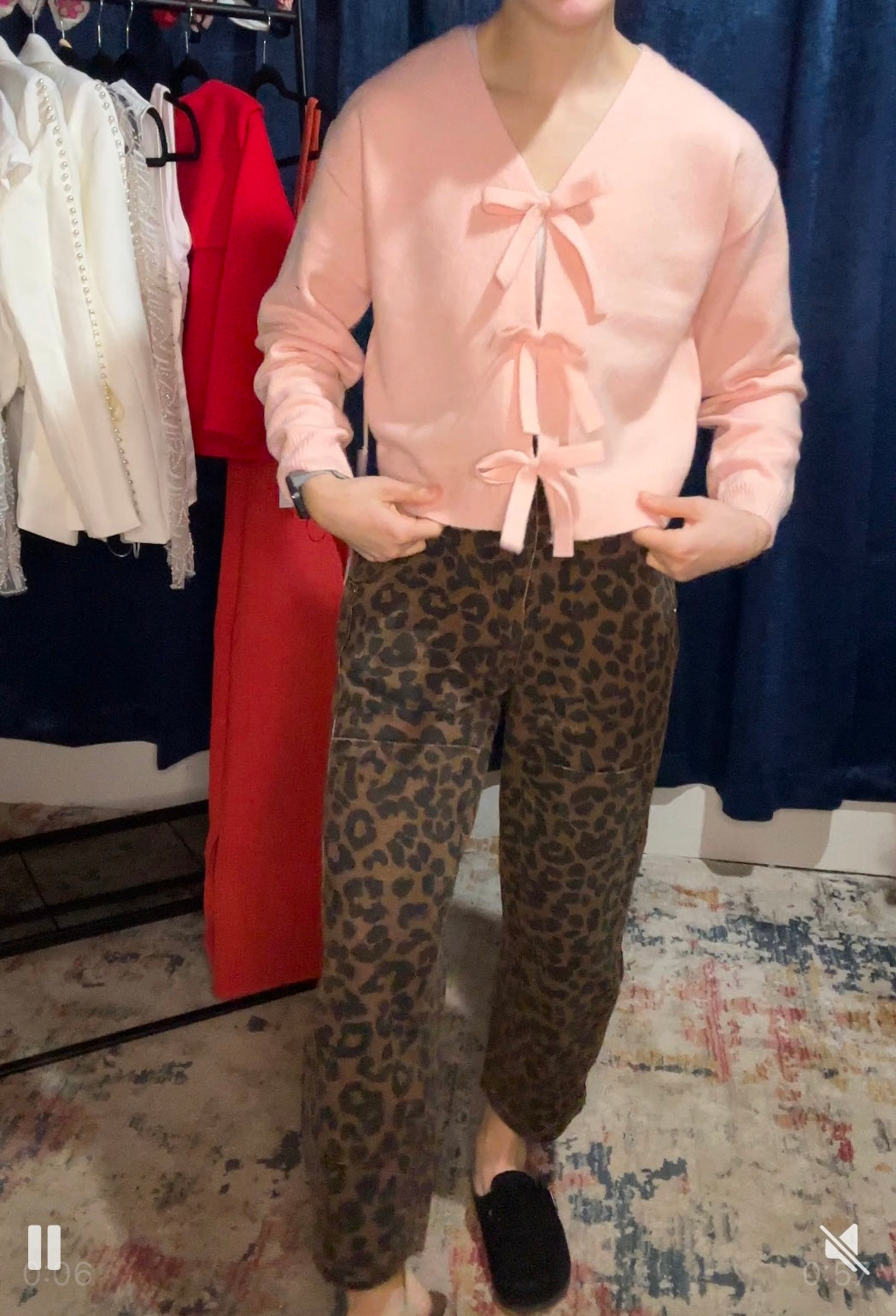 Blush Belle Bow Sweater