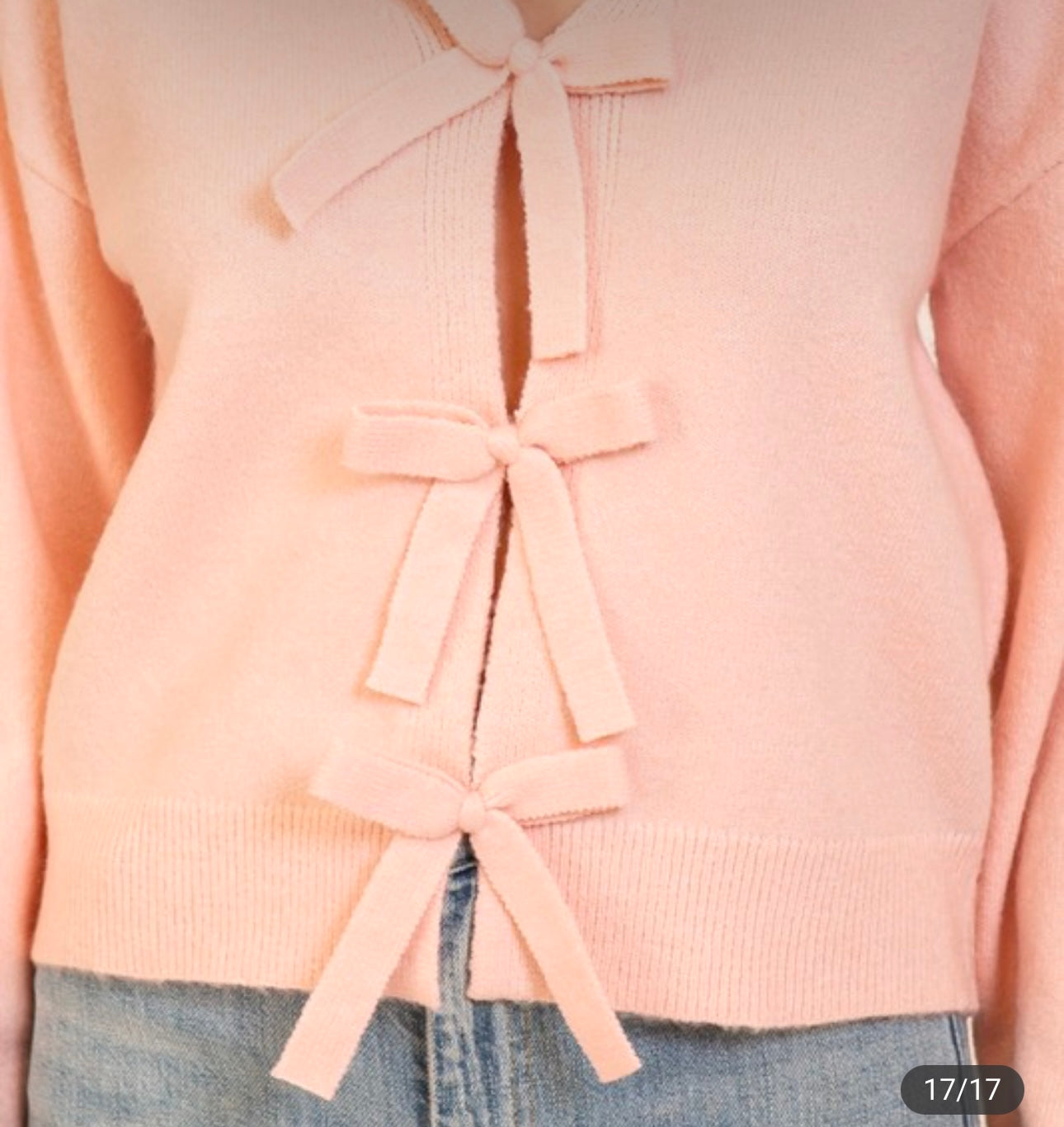 Blush Belle Bow Sweater