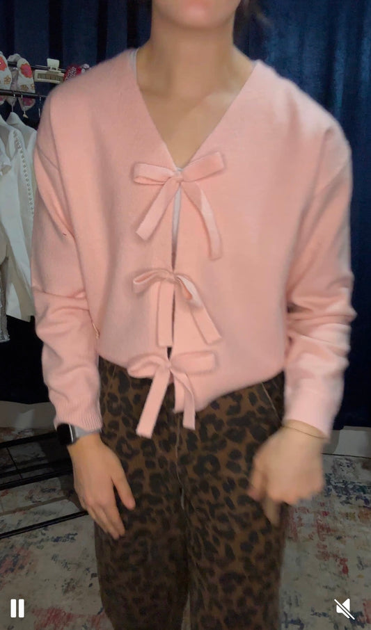 Blush Belle Bow Sweater