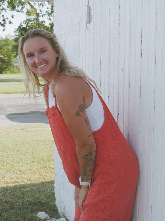 Jesse Jumpsuit - Scarlet