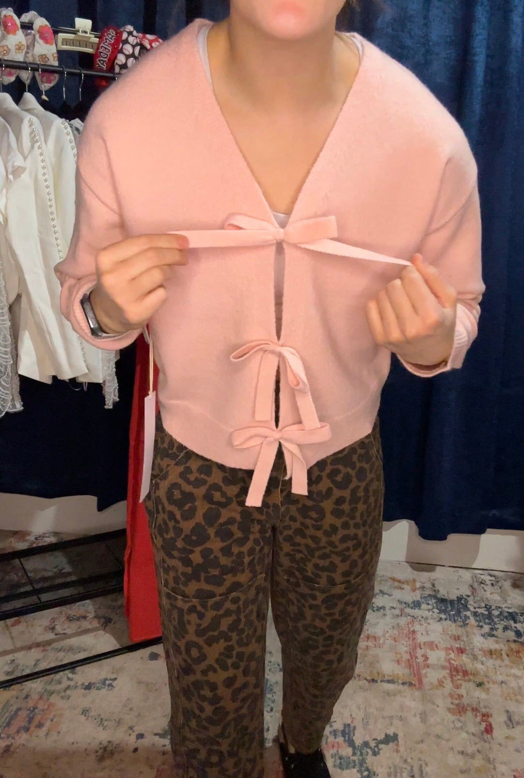 Blush Belle Bow Sweater