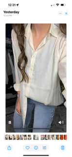 Classic Ivory Button-Up Blouse